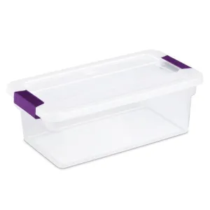 Sterilite Latch Box with lid 6qt 1pc