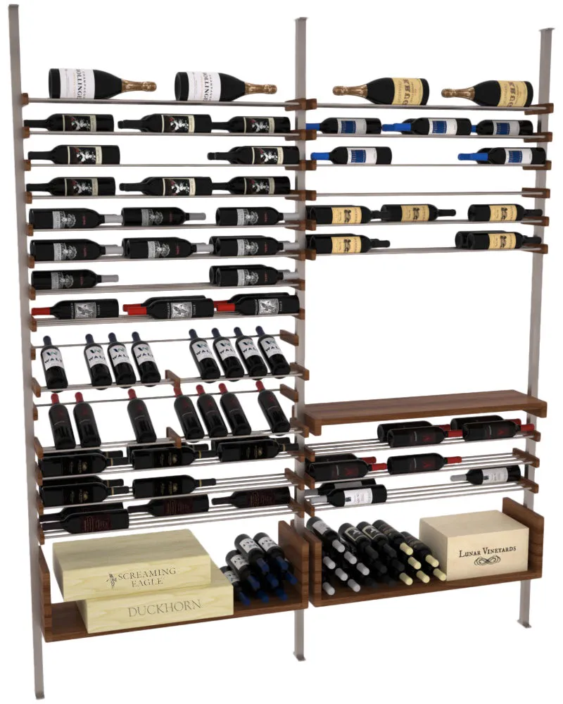 The Works Wine Rack, Three Bottles