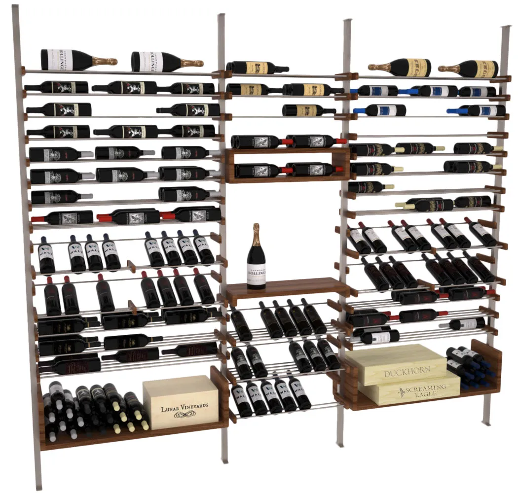 The Works Wine Rack, Three Bottles