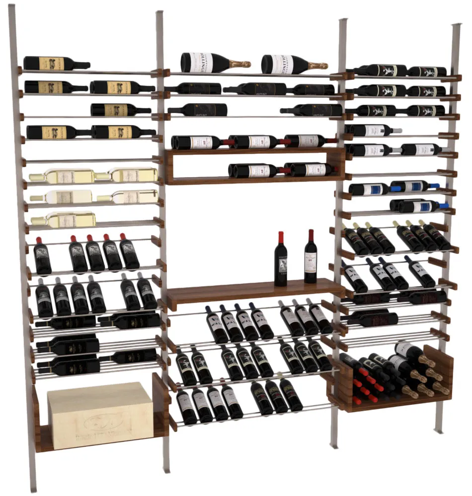 The Works Wine Rack, Three Bottles