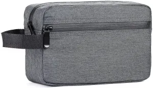 Toiletry Bag for Men, Portable Travel Toiletry Organizer Bag,Shaving Bag for Toiletries Accessories (Deep Gray)