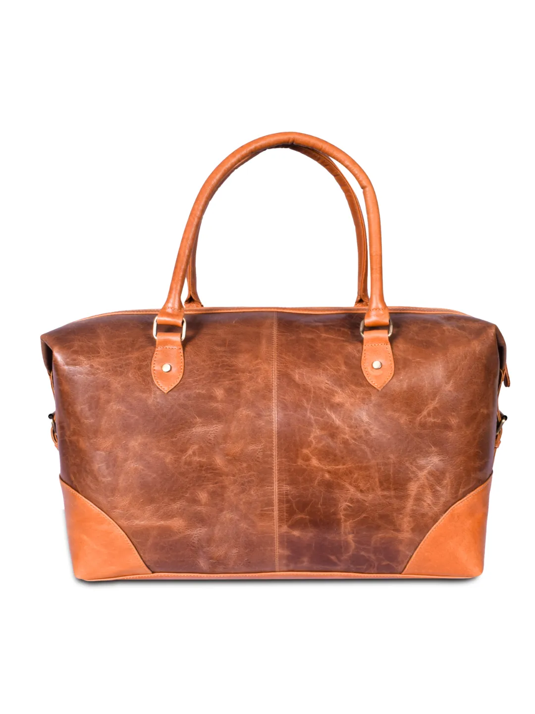 Vegas - The Brown Leather Duffle / Luggage Bag