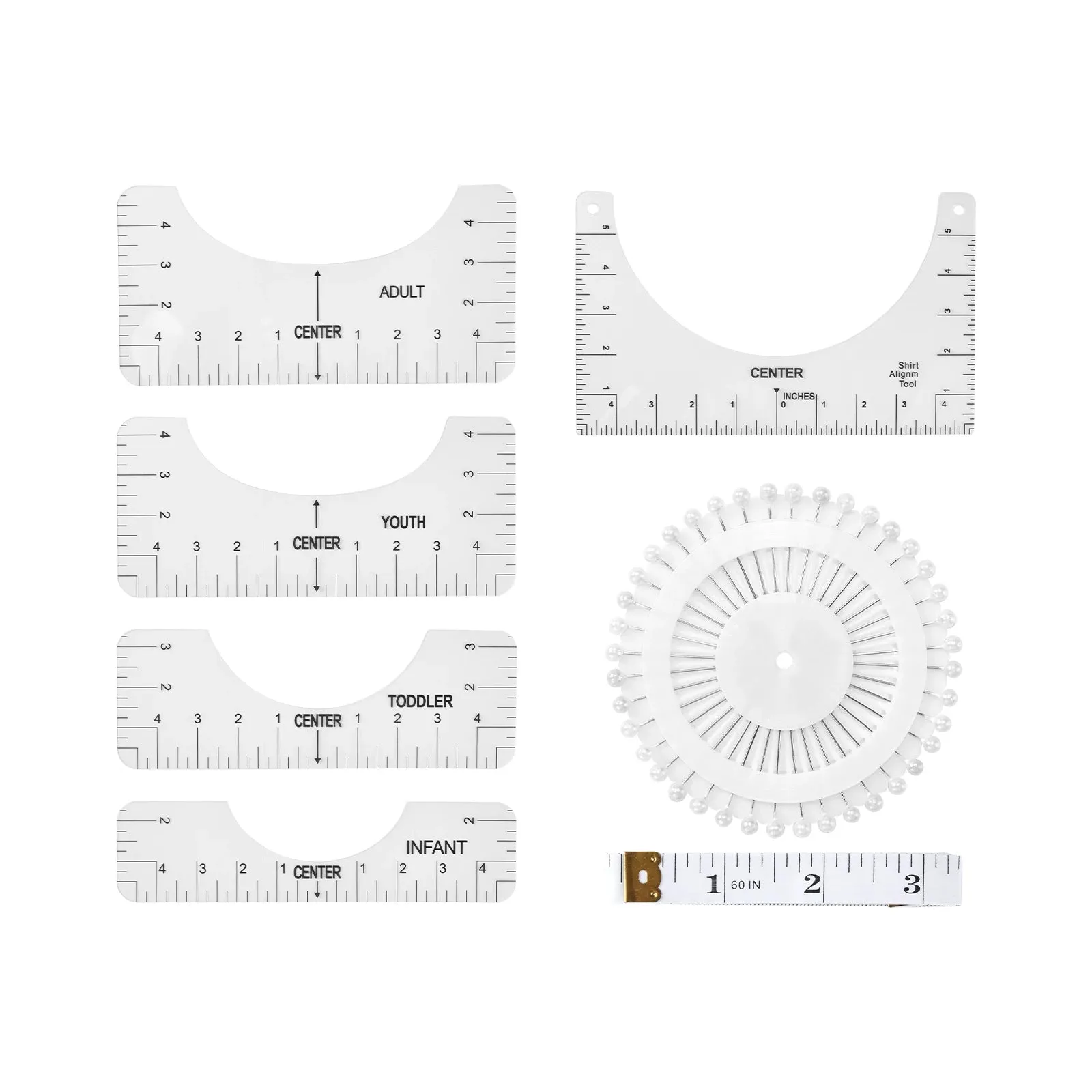 Versatile T-Shirt Ruler Tool Set