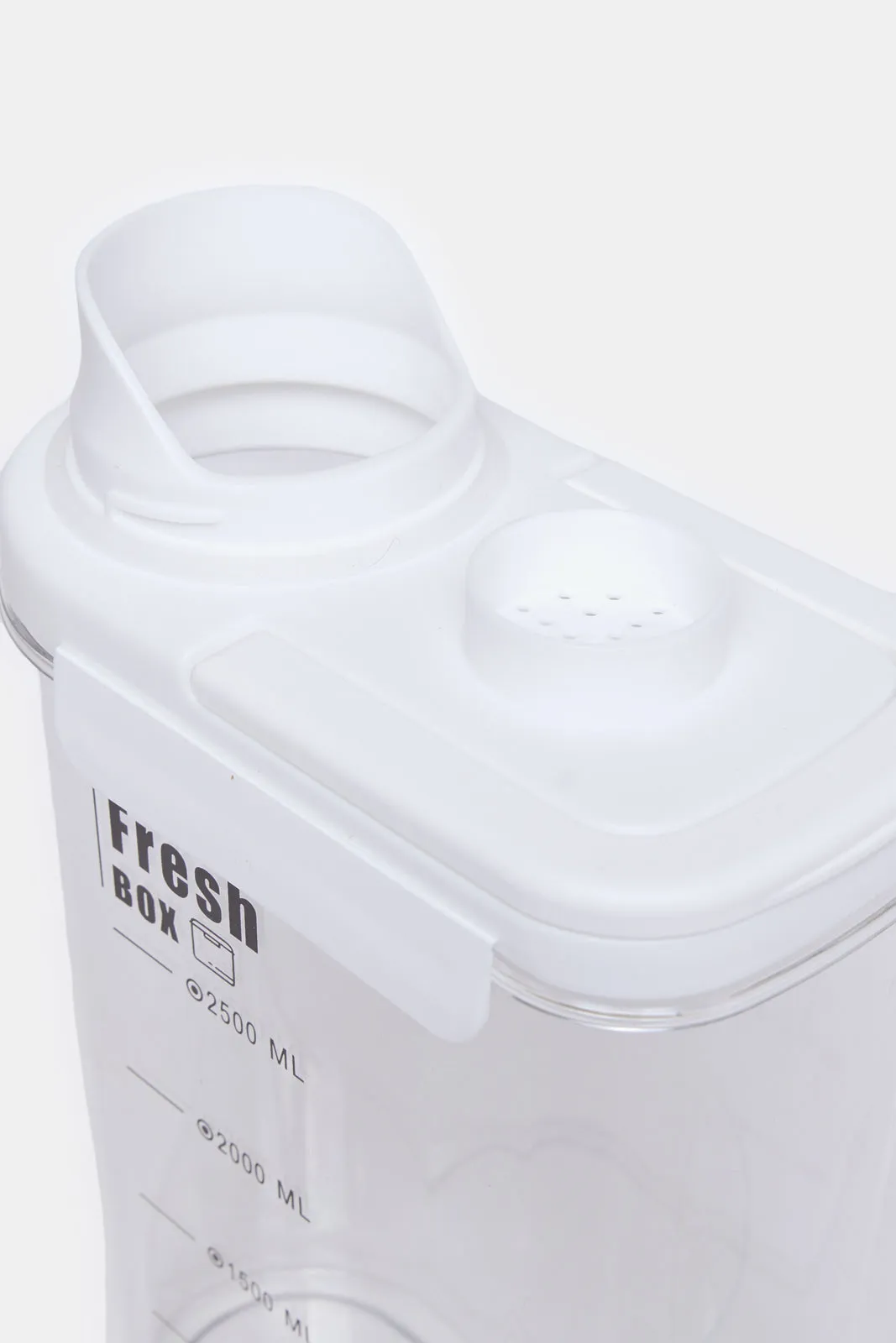 White Solid Storage Box With Lid (3Ltr)